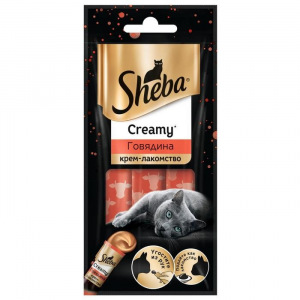 Крем-лакомство Sheba для кошек, говядина, 36 г Крем-лакомство Sheba для кошек, говядина, 36 г