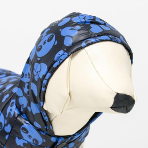 Курточка для собак "Пятнашки", размер 2 (ДС 23,ОШ 26, ОГ 33 см), синяя Курточка для собак "Пятнашки", размер 2 (ДС 23,ОШ 26, ОГ 33 см), синяя