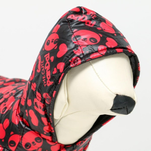 Курточка для собак "Пятнашки", размер 3 (ДС 28,ОШ 30, ОГ 42 см), красная Курточка для собак "Пятнашки", размер 3 (ДС 28,ОШ 30, ОГ 42 см), красная