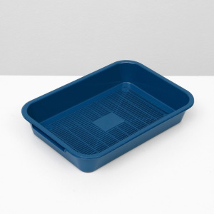 Лоток с сеткой №3, 36 х 26 х 6,5 см, синий Лоток с сеткой №3, 36 х 26 х 6,5 см, синий