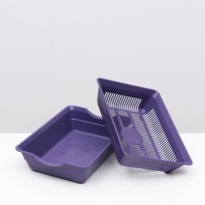 Лоток с сеткой №4, 36 х 25,5 х 9 см фиолетовый Лоток с сеткой №4, 36 х 25,5 х 9 см фиолетовый