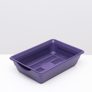 Лоток с сеткой №4, 36 х 25,5 х 9 см фиолетовый Лоток с сеткой №4, 36 х 25,5 х 9 см фиолетовый