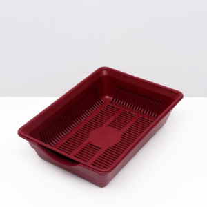 Лоток с сеткой №4, 36 х 25,5 х 9 см красный Лоток с сеткой №4, 36 х 25,5 х 9 см красный