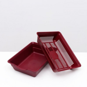 Лоток с сеткой №4, 36 х 25,5 х 9 см красный Лоток с сеткой №4, 36 х 25,5 х 9 см красный