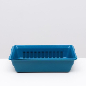 Лоток с сеткой №4, 36 х 25,5 х 9 см синий Лоток с сеткой №4, 36 х 25,5 х 9 см синий