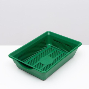 Лоток с сеткой №4, 36 х 25,5 х 9 см зеленый Лоток с сеткой №4, 36 х 25,5 х 9 см зеленый