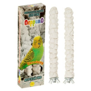 Минеральные жердочки "Морской Риф" для попугаев, 2 шт, 17 см Минеральные жердочки "Морской Риф" для попугаев, 2 шт, 17 см