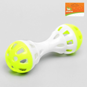 Набор игрушек для кошек: гантель 11 см, мышь 4 см и шар с пером 4 см, микс цветов Набор игрушек для кошек: гантель 11 см, мышь 4 см и шар с пером 4 см, микс цветов