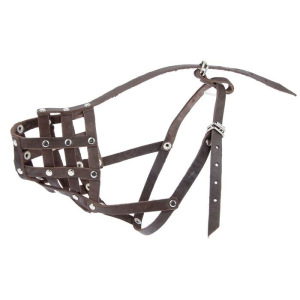 Намордник кожаный «Зооник» №4 (немецкая овчарка), длина по носу 9,5 см, обхват морды 31 см, микс Намордник кожаный «Зооник» №4 (немецкая овчарка), длина по носу 9,5 см, обхват морды 31 см, микс