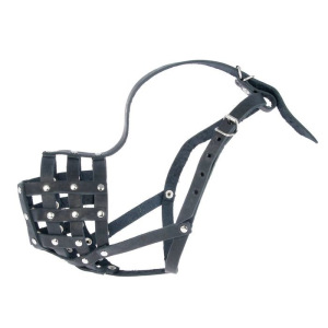 Намордник кожаный «Зооник» №Р (ротвейлер), длина по носу 10,5 см, обхват морды 32 см, микс Намордник кожаный «Зооник» №Р (ротвейлер), длина по носу 10,5 см, обхват морды 32 см, микс