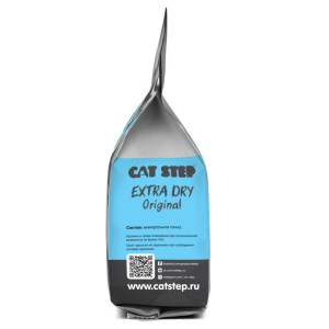 Наполнитель минеральный впитывающий CAT STEP Extra Dry Original, 5 л Наполнитель минеральный впитывающий CAT STEP Extra Dry Original, 5 л