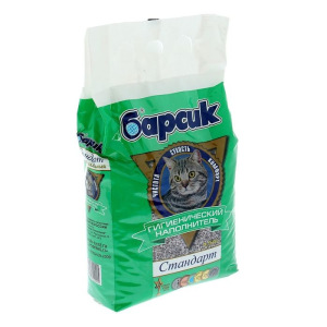 Наполнитель минеральный впитывающий "Барсик Стандарт" с натуральной голубой глиной 4,54 л Наполнитель минеральный впитывающий "Барсик Стандарт" с натуральной голубой глиной 4,54 л