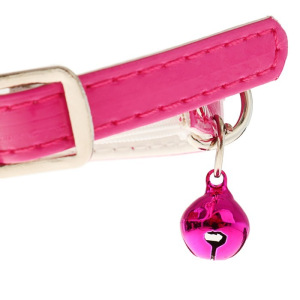 Ошейник глянцевый на резинке, с бубенчиком, 30 х 1 см, микс цветов Ошейник глянцевый на резинке, с бубенчиком, 30 х 1 см, микс цветов