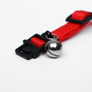 Ошейник кошачий с бубенчиком, 30 х 1 см, полиэстер, микс цветов Ошейник кошачий с бубенчиком, 30 х 1 см, полиэстер, микс цветов