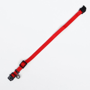 Ошейник кошачий с бубенчиком, 30 х 1 см, полиэстер, микс цветов Ошейник кошачий с бубенчиком, 30 х 1 см, полиэстер, микс цветов