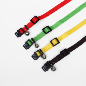 Ошейник кошачий с бубенчиком, 30 х 1 см, полиэстер, микс цветов Ошейник кошачий с бубенчиком, 30 х 1 см, полиэстер, микс цветов