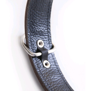 Ошейник кожаный с косой "Зооник", ОШ 52-66 х 3,5 см, микс цветов Ошейник кожаный с косой "Зооник", ОШ 52-66 х 3,5 см, микс цветов