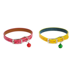 Ошейник мягкий с бубенчиком "Рыбки", 31 х 1, микс цветов Ошейник мягкий с бубенчиком "Рыбки", 31 х 1, микс цветов