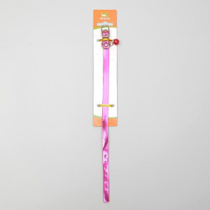 Ошейник переливающийся с бубенчиком, 31 х 1, микс цветов Ошейник переливающийся с бубенчиком, 31 х 1, микс цветов