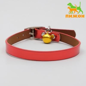 Ошейник переливающийся с бубенчиком, 31 х 1, микс цветов Ошейник переливающийся с бубенчиком, 31 х 1, микс цветов