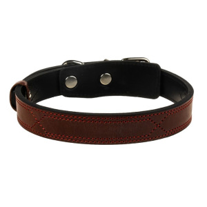 Ошейник Зооник "Премиум-классик" кожаный двойной, 51-65 х 3 см, коньячный Ошейник Зооник "Премиум-классик" кожаный двойной, 51-65 х 3 см, коньячный