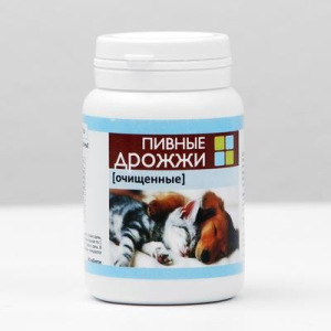 Пивные дрожжи очищенные для кошек и собак, 80 таб Пивные дрожжи очищенные для кошек и собак, 80 таб