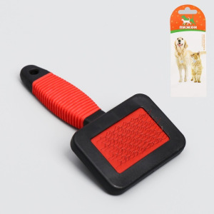 Пуходерка без капель с резиновой ручкой 7 х 14 см, микс цветов Пуходерка без капель с резиновой ручкой 7 х 14 см, микс цветов