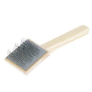 Пуходерка деревянная плоская "Зооник" малая, микс Пуходерка деревянная плоская "Зооник" малая, микс