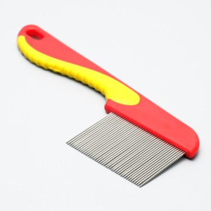 Расческа для шерсти с длинными зубцами и эргономичной ручкой, 15 см, микс цветов Расческа для шерсти с длинными зубцами и эргономичной ручкой, 15 см, микс цветов