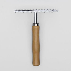 Расческа перепендикулярная Wood двухсторонняя, деревянная ручка Расческа перепендикулярная Wood двухсторонняя, деревянная ручка