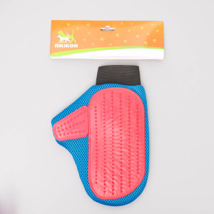 Расческа-щетка для шерсти с подвижным пальцем, микс цветов Расческа-щетка для шерсти с подвижным пальцем, микс цветов