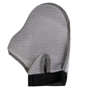 Рукавица-расческа с металлическими зубьями серая Рукавица-расческа с металлическими зубьями серая