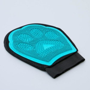 Рукавица-щетка для шерсти двусторонняя, на правую и левую руку, микс Рукавица-щетка для шерсти двусторонняя, на правую и левую руку, микс