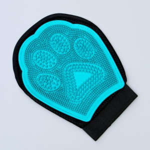 Рукавица-щетка для шерсти двусторонняя, на правую и левую руку, микс Рукавица-щетка для шерсти двусторонняя, на правую и левую руку, микс