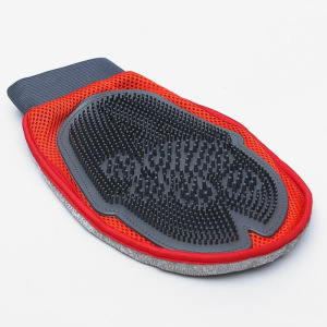 Рукавица-щетка для шерсти, на правую и левую руку с отверстием для пальца, микс Рукавица-щетка для шерсти, на правую и левую руку с отверстием для пальца, микс