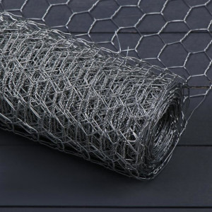 Сетка оцинкованная, плетёная, 0,5 × 10 м, ячейка 25 × 25 мм, d = 1 мм, металл