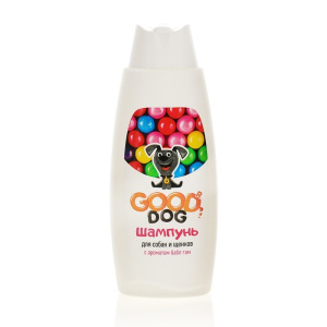 Шампунь GOOD DOG для собак и щенков, с ароматом Bubble Gum, 250 мл Шампунь GOOD DOG для собак и щенков, с ароматом Bubble Gum, 250 мл