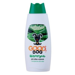 Шампунь Good Dog для собак и щенков, с экстрактом алоэ вера , 250 мл Шампунь Good Dog для собак и щенков, с экстрактом алоэ вера , 250 мл