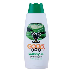 Шампунь Good Dog для собак и щенков, с экстрактом алоэ вера , 250 мл Шампунь Good Dog для собак и щенков, с экстрактом алоэ вера , 250 мл