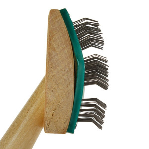 Щётка-пуходёрка деревянная трёхрядная, основание 76х56 мм Щётка-пуходёрка деревянная трёхрядная, основание 76х56 мм