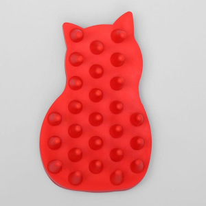 Щётка-пуходерка для шерсти "Киска", микс цветов Щётка-пуходерка для шерсти "Киска", микс цветов