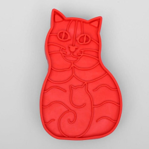 Щётка-пуходерка для шерсти "Киска", микс цветов Щётка-пуходерка для шерсти "Киска", микс цветов