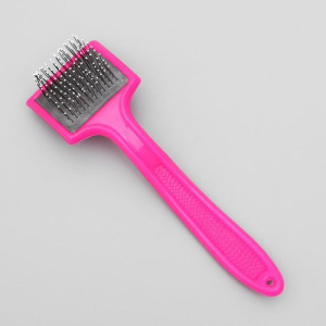 Щётка-пуходёрка малая мягкая с каплями, основание 44х44 мм, микс цветов Щётка-пуходёрка малая мягкая с каплями, основание 44х44 мм, микс цветов