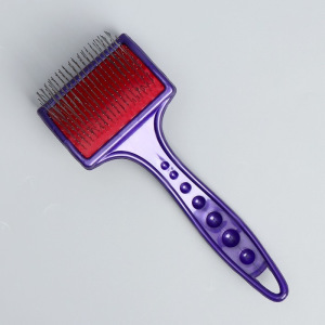 Щётка-пуходерка средняя для вычесывания длинношерстных животных, мягкая без капель, основание 6,2 х 4,2 см, микс Щётка-пуходерка средняя для вычесывания длинношерстных животных, мягкая без капель, основание 6,2 х 4,2 см, микс