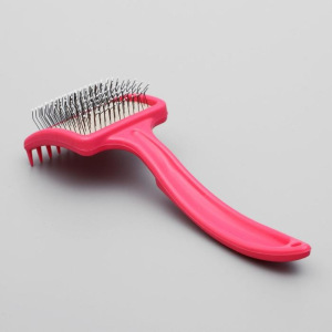 Щетка-пуходерка средняя жесткая с каплями, основание 59х49 мм, микс цветов Щетка-пуходерка средняя жесткая с каплями, основание 59х49 мм, микс цветов