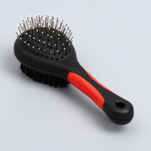 Щетка-расческа двусторонняя, 17,5 см, ручка микс цветов Щетка-расческа двусторонняя, 17,5 см, ручка микс цветов