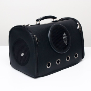 Сумка для переноски животных с иллюминатором, искусственная кожа, 44 х 26 х 31 см, серая Сумка для переноски животных с иллюминатором, искусственная кожа, 44 х 26 х 31 см, серая