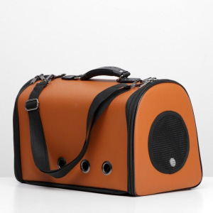 Сумка для переноски животных с иллюминатором, искусственная кожа, 44х26х31 см, коричневая 47776 Сумка для переноски животных с иллюминатором, искусственная кожа, 44х26х31 см, коричневая 47776