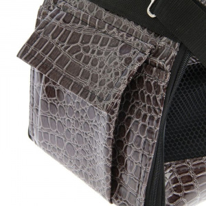 Сумка-переноска средняя полукруглая Зооник, кожзам "кроко", 40 х 21 х 25 см, микс Сумка-переноска средняя полукруглая Зооник, кожзам "кроко", 40 х 21 х 25 см, микс