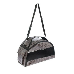 Сумка-переноска средняя полукруглая Зооник, кожзам "кроко", 40 х 21 х 25 см, микс Сумка-переноска средняя полукруглая Зооник, кожзам "кроко", 40 х 21 х 25 см, микс